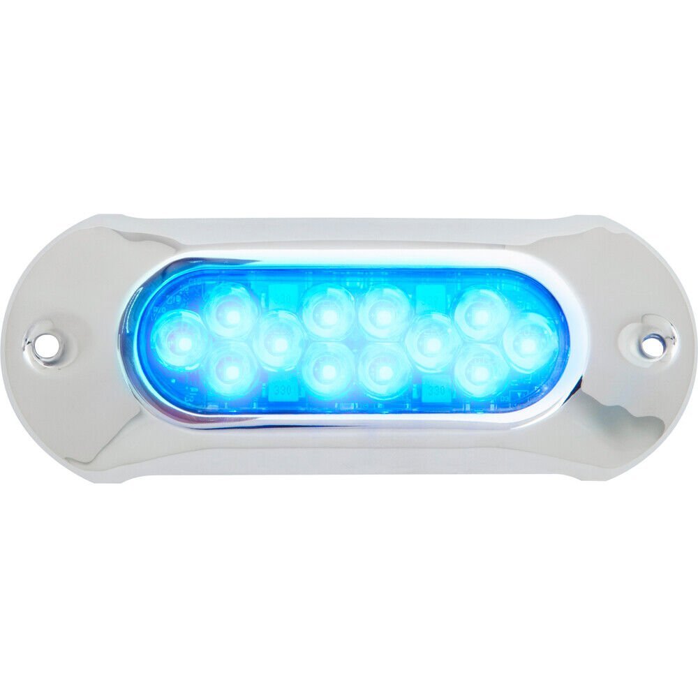 Attwood Boat Light Armor Underwater LED Light - 12 LEDs - Blue - The Online Fishing Store