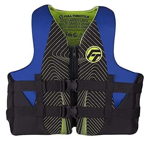 Full Throttle Adult Rapid - Dry Life Jacket 2XL 4XL Blue - The Online Fishing Store
