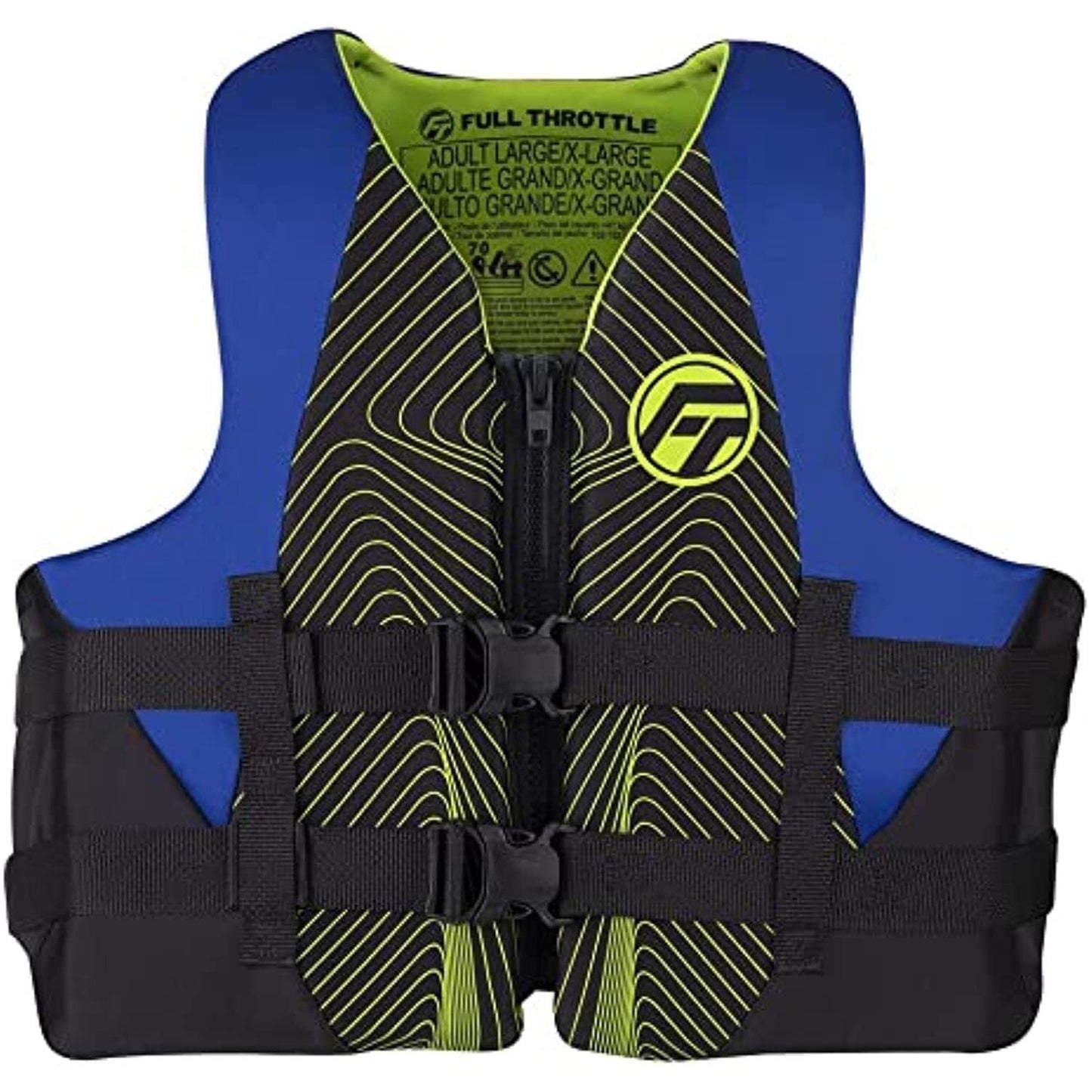 Full Throttle Adult Rapid - Dry Life Jacket S M Blue - The Online Fishing Store