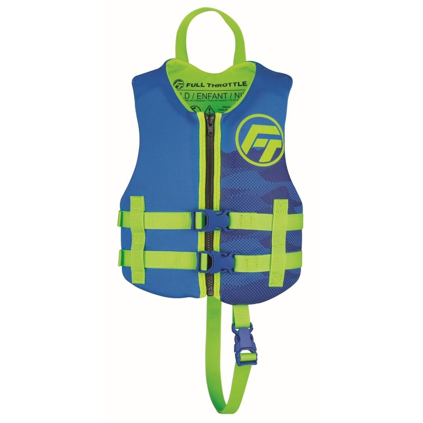Full Throttle Child Rapid - Dry Life Jacket Blue - The Online Fishing Store