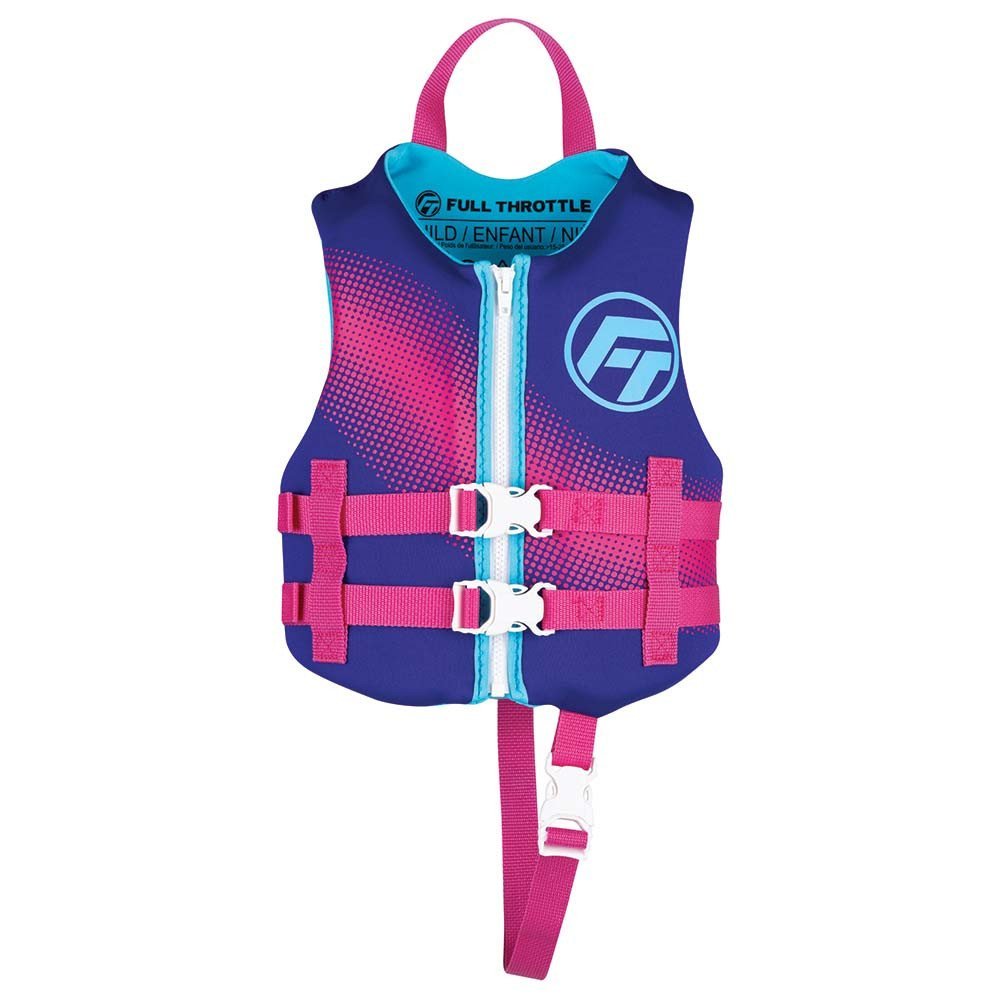 Full Throttle Child Rapid - Dry Life Jacket - Purple - The Online Fishing Store