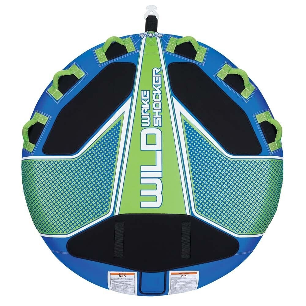 Full Throttle Wild Wake Shocker Towable Tube - 3 Rider - Blue - The Online Fishing Store