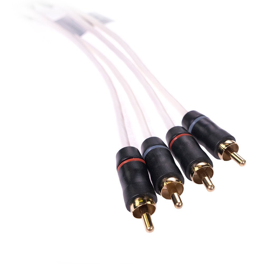 FUSION Performance RCA Cable - 4 Channel - 12' - The Online Fishing Store
