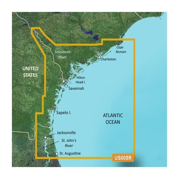 Garmin BlueChart® g3 Vision® HD - VUS008R - Charleston to Jacksonville - The Online Fishing Store