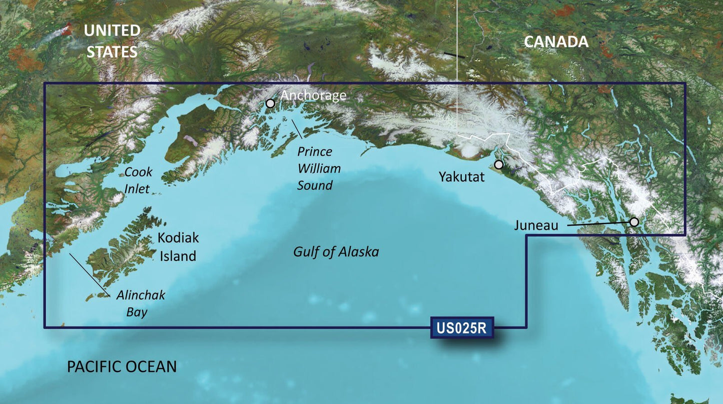 Garmin BlueChart® g3 Vision® HD - VUS025R - Anchorage - Juneau - microSD™/SD™ - The Online Fishing Store