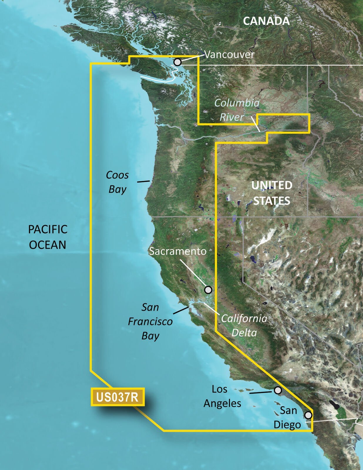 Garmin BlueChart® g3 Vision® HD - VUS037R - Vancouver - San Diego - microSD™/SD™ - The Online Fishing Store