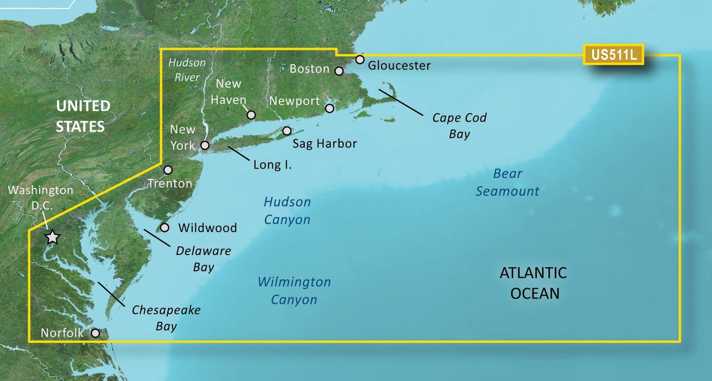 Garmin BlueChart® g3 Vision® HD - VUS511L - Boston - Norfolk - microSD™/SD™ - The Online Fishing Store