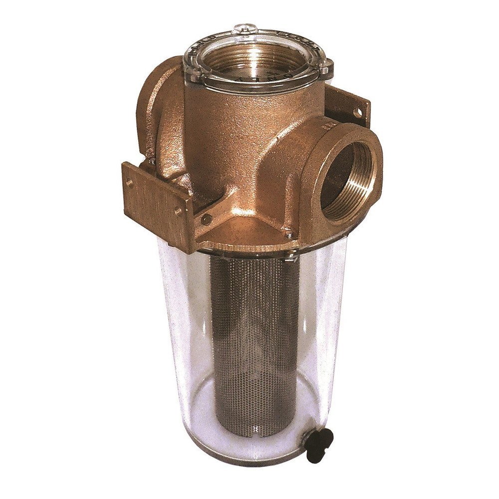 GROCO ARG - 1000 Series 1" Raw Water Strainer w/Stainless Steel Basket - The Online Fishing Store