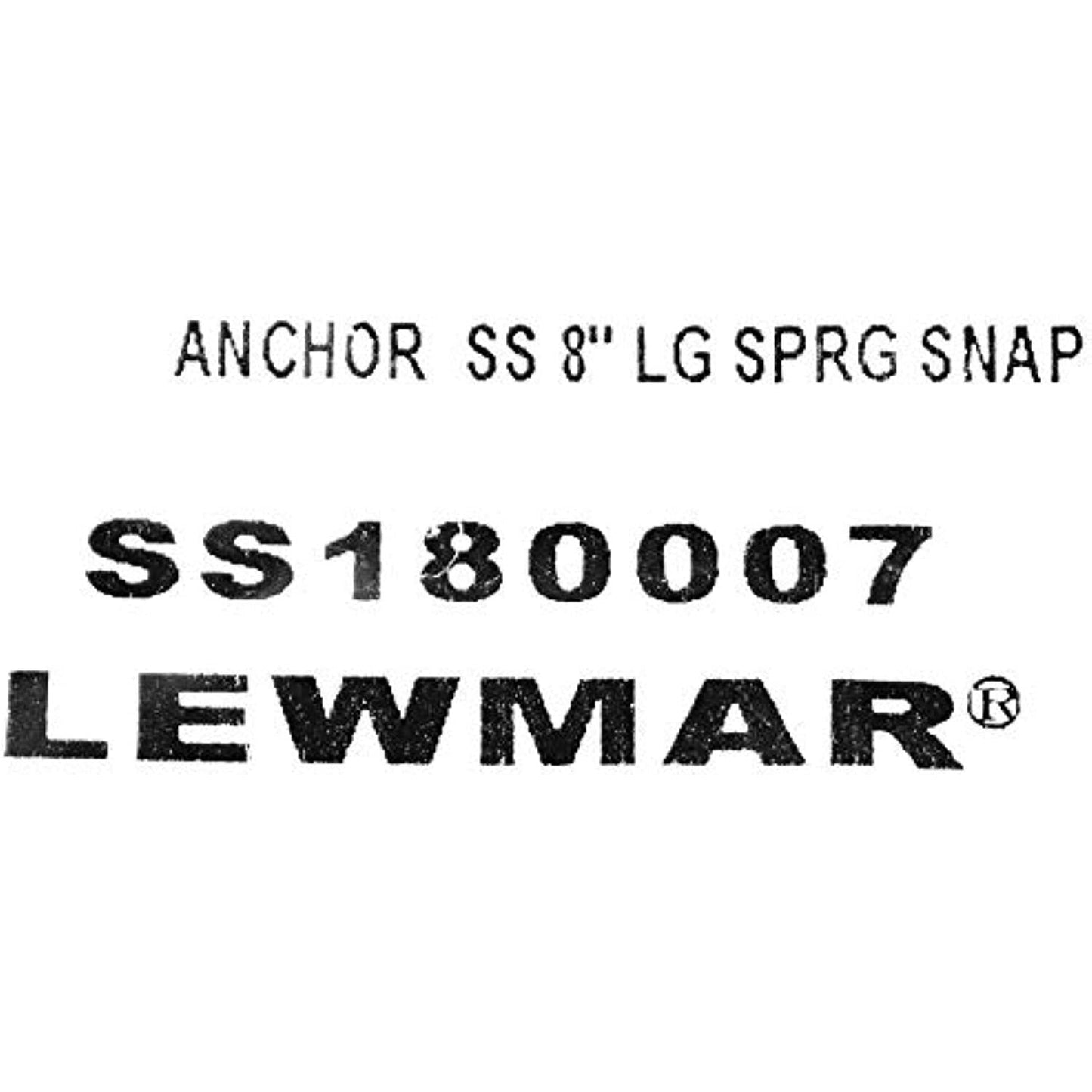Lewmar Anchor Safety Strap 8" Lg Sprg Snap - SS180007 - The Online Fishing Store