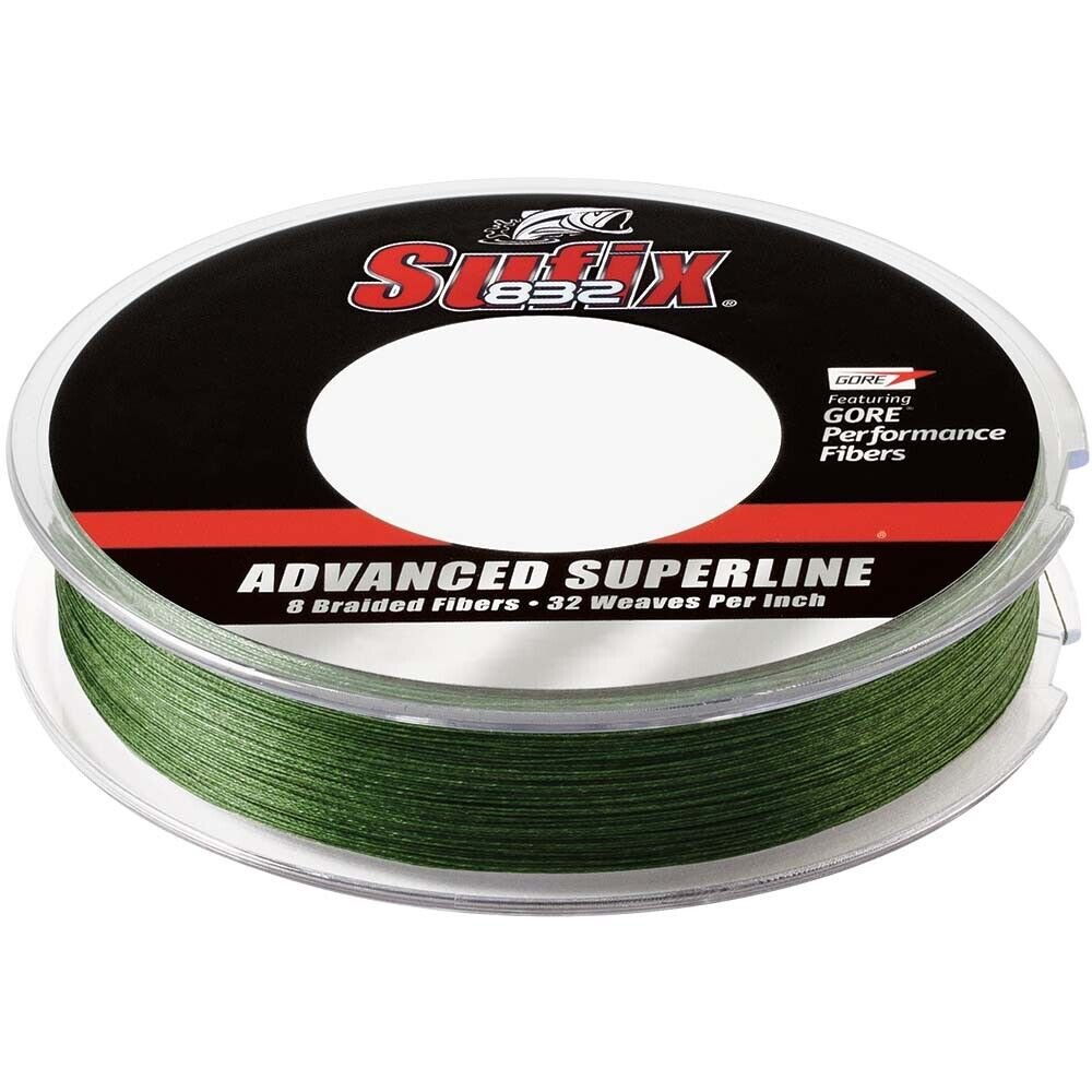 Sufix 300 Yard 832 Advanced Superline Braid Fishing Line - 20 lb. - Low-Vis