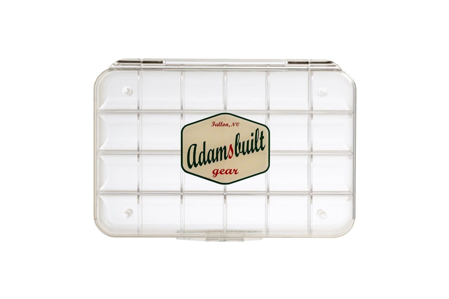 Adamsbuilt Fly Box Ultra Clear 24 Compartments Large