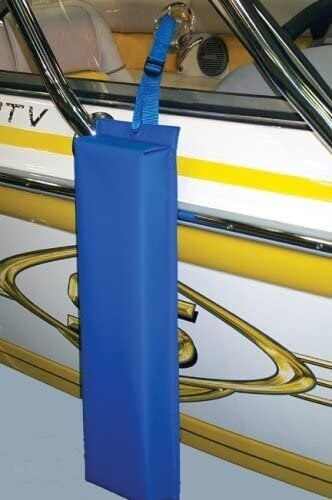 airhead Kwik Tek HH-1B Hull Hugr Flat Boat Fender (Black), 26”x6"x2.5"