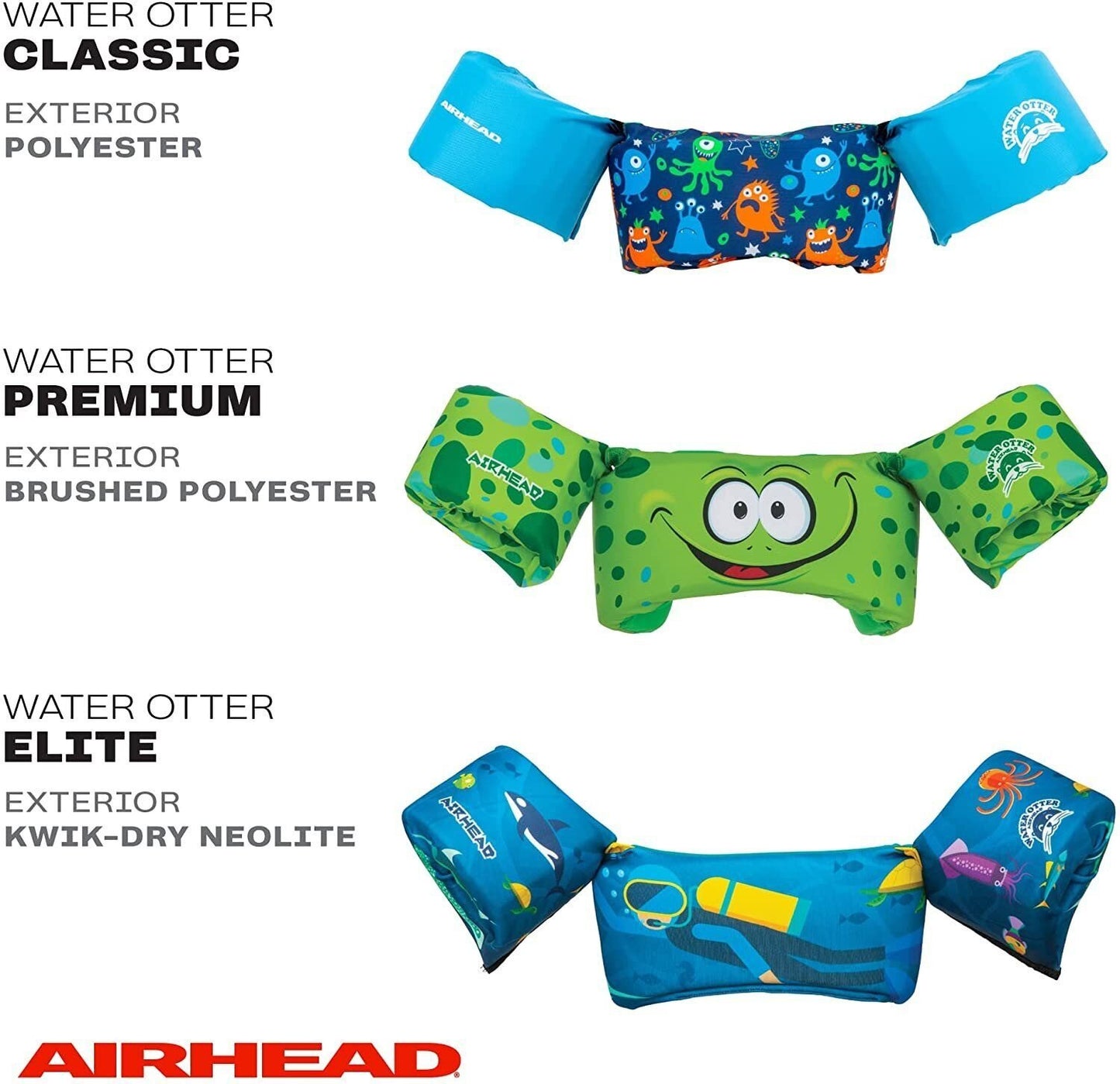 Life VEst AIRHEAD Water Otter Elite- Freedom, White, Regular