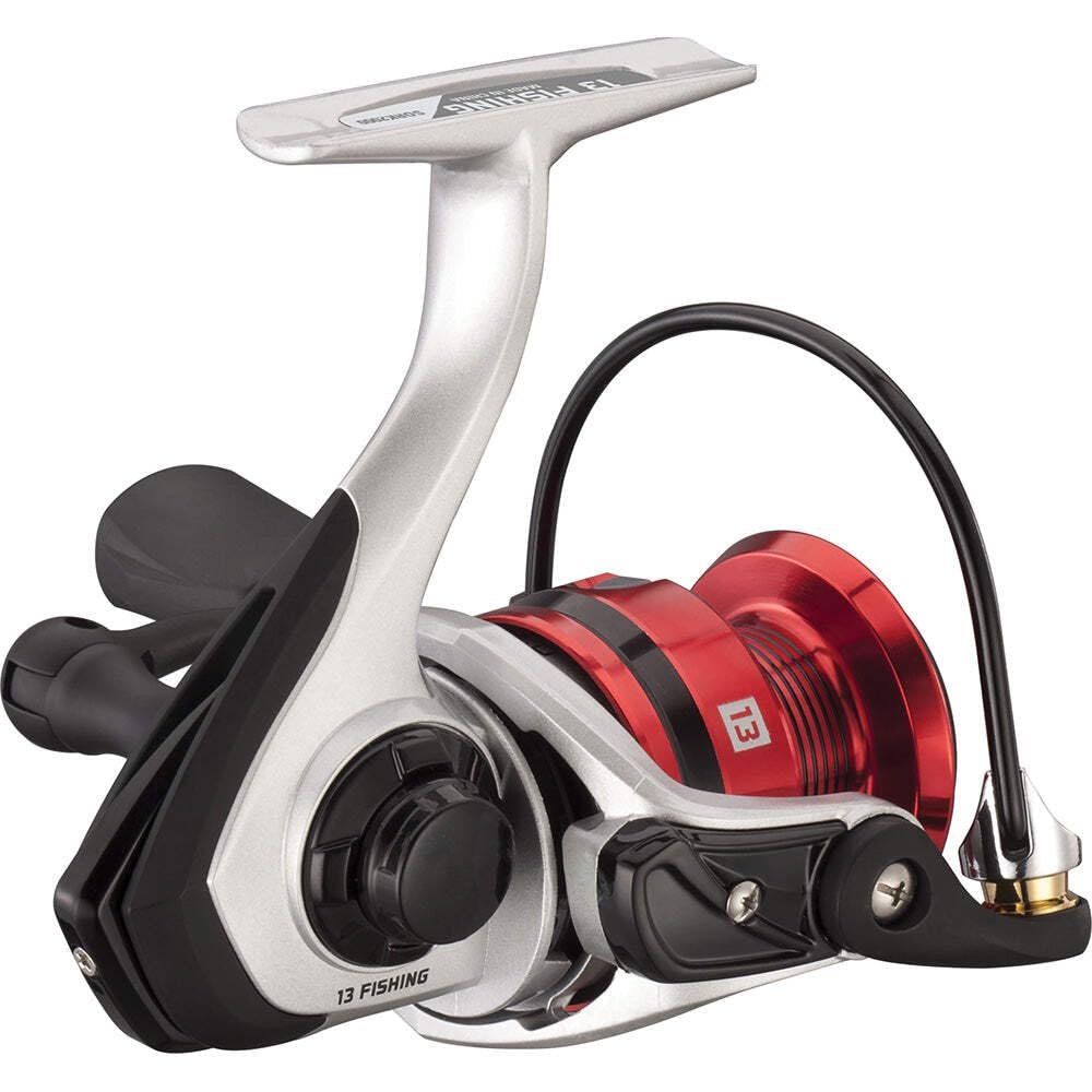 13 Fishing Source F Spinning Fishing Reel - 5.2:1 - 3.0 (SORF-5.2-3.0-CP) Silver/Red