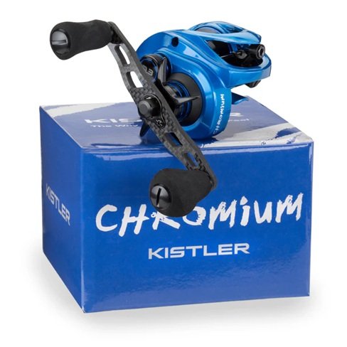 Kistler Feather Chromium Casting Fishing Reel | Right Hand |6.6:1 Blue