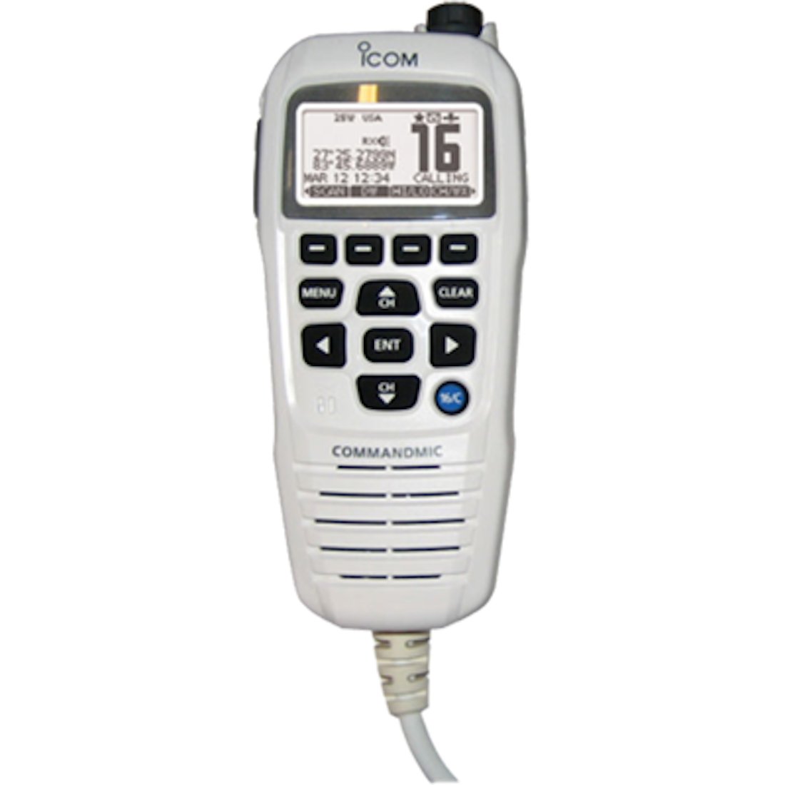 Icom HM195GW Command Mic IV White Second Station