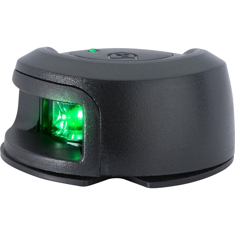 Attwood LightArmor Deck Mount Navigation Light - Black Composite - Starboard
