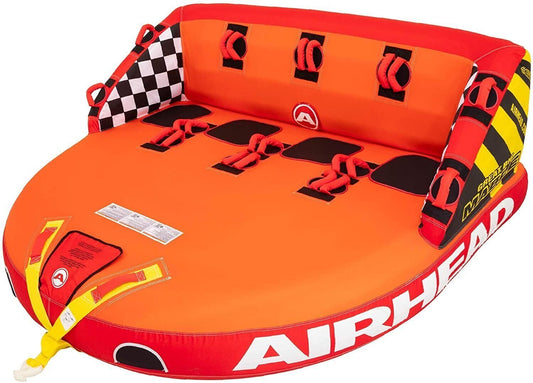 XL Towable Airhead Great Big Mable, 1-4 Rider Towable Tube for Boating