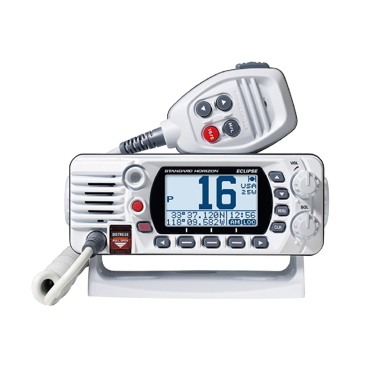 Standard Horizon GX1410GW Eclipse Series 25W Fixed Mount VHF/GPS - White