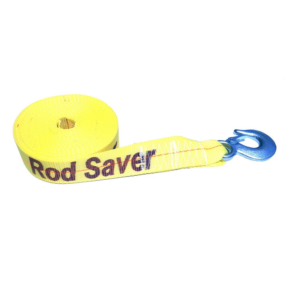 Rod Saver WSY20 2 in. x 20 ft. Heavy-Duty Winch Strap Replacement, Yellow