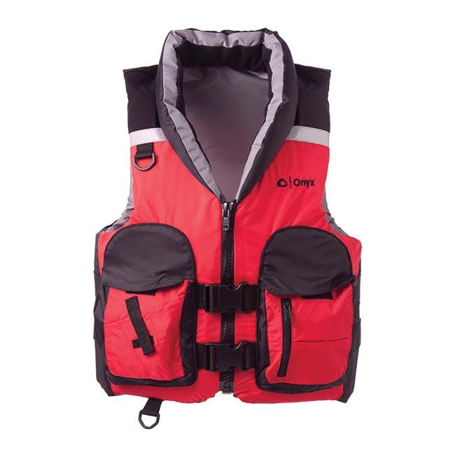 Onyx Outdoor 1172103015 Adult Select Life Jacket, Red - Medium