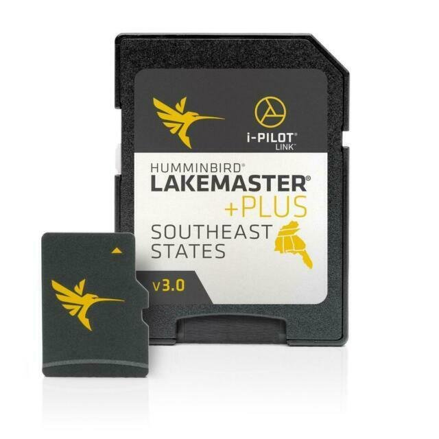 Humminbird LakeMaster Southeast States PLUS V3 Digital GPS Maps Micro...