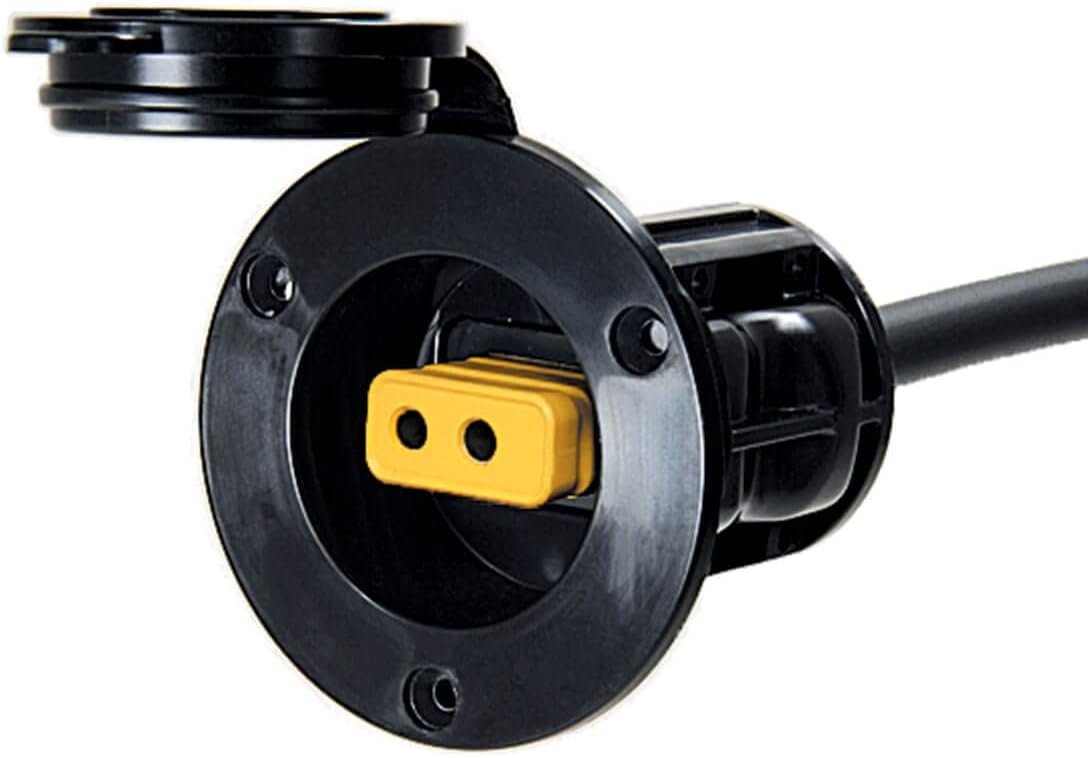 Cannon Flush Mount Downrigger Power Port |Black
