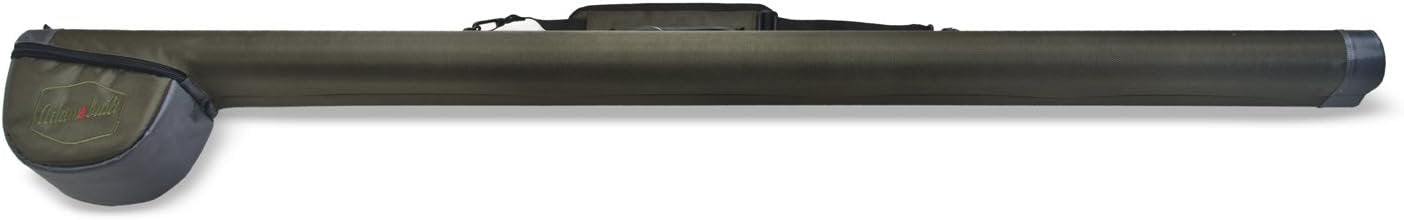 Adamsbuilt Fly Tailwater Double Rod with Pouch (2-Piece), 60-Inch, Green