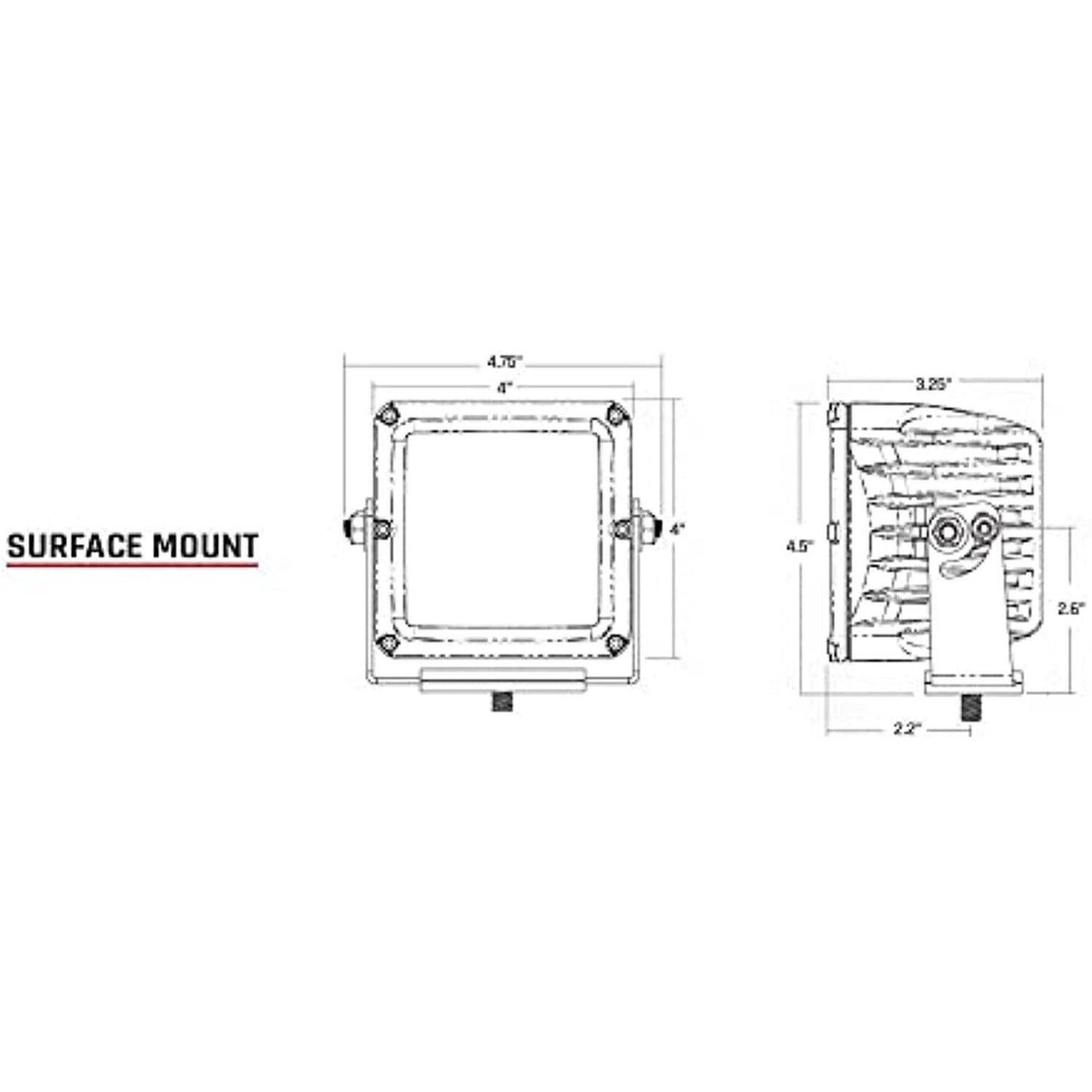 Rigid Industries SR-Q-Series Single Row 20 Deg. Flood LED Light