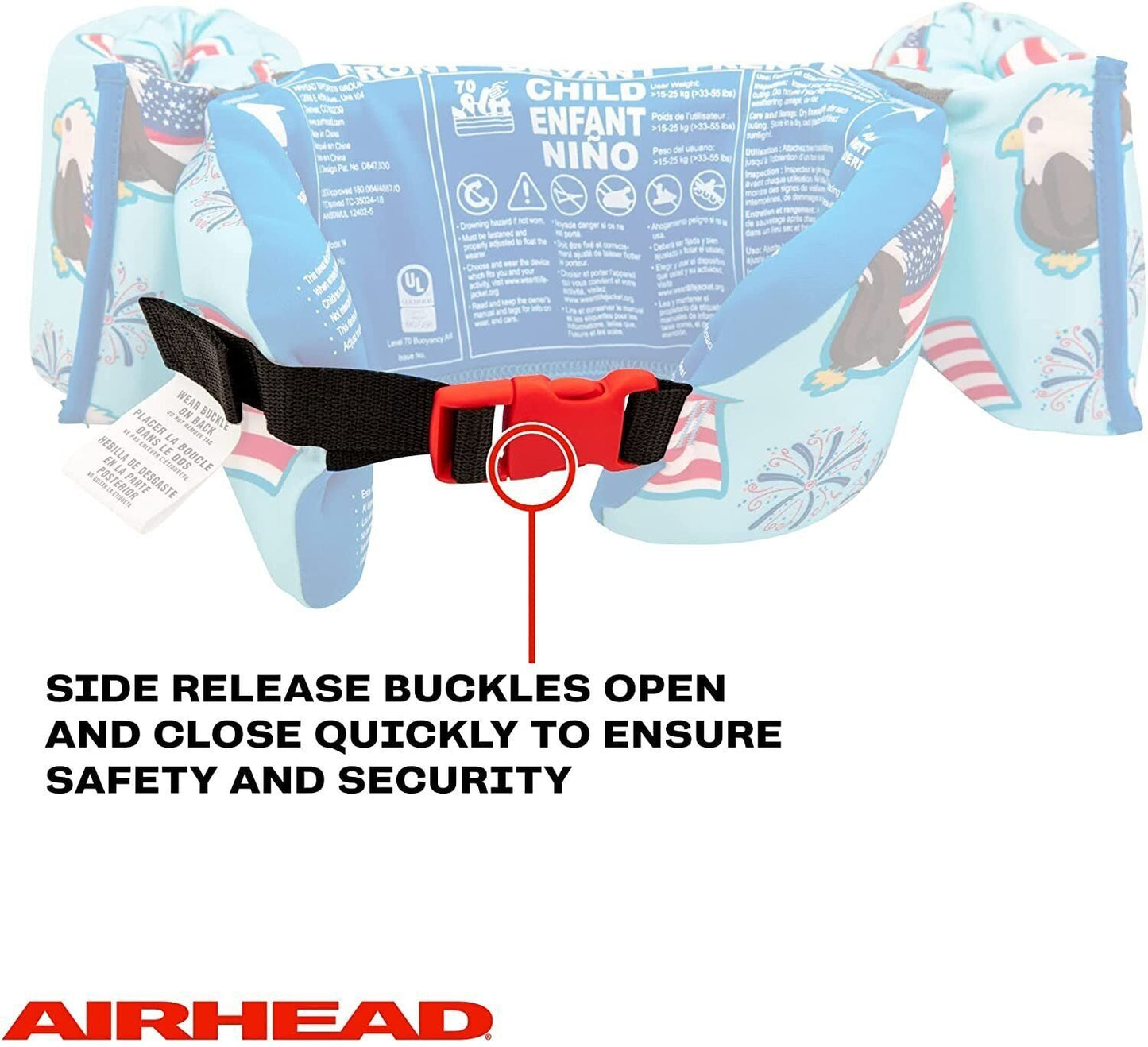 Life VEst AIRHEAD Water Otter Elite- Freedom, White, Regular