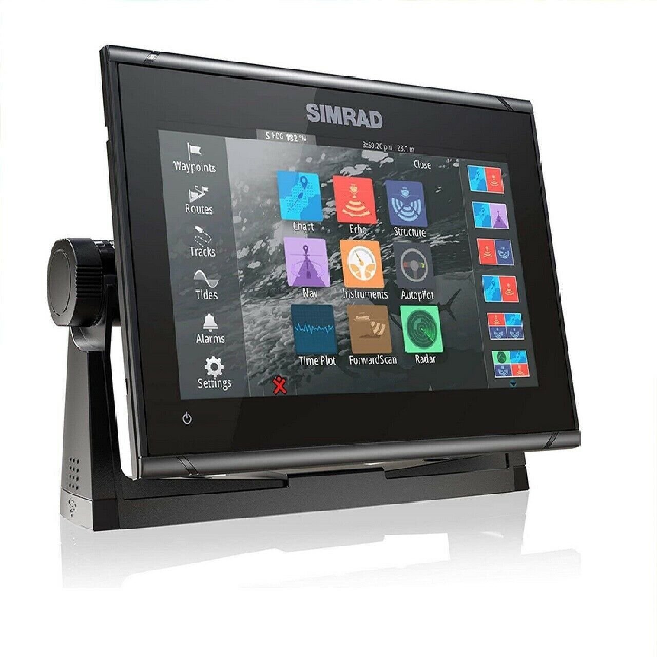 Simrad GO9 XSE-9-inch Chartplotter with HDI Transducer, C-MAP Discover Chart
