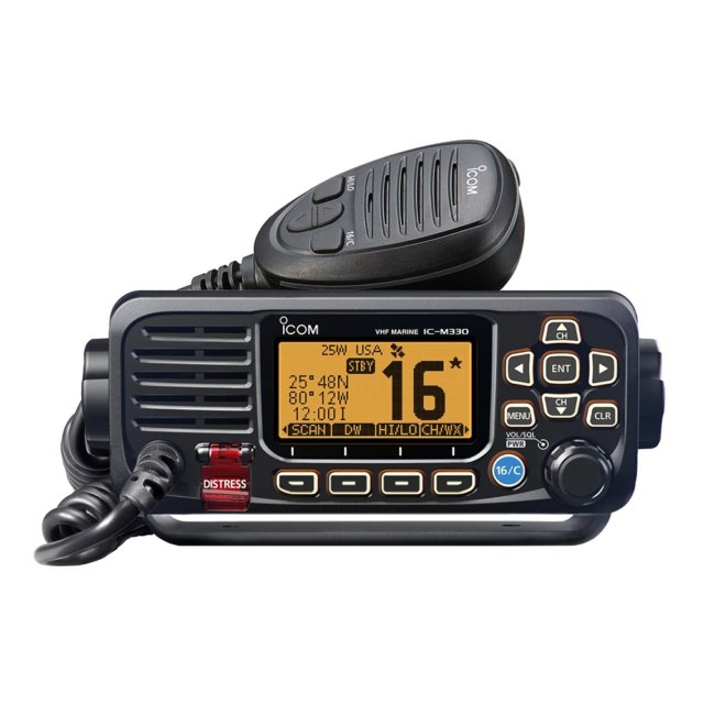 Icom M330G Compact Marine VHF Radio With GPS - Black (M330G)