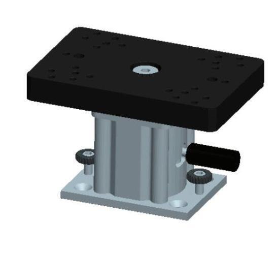 Cannon Aluminum Swivel Base Downrigger Pedestal - 6"