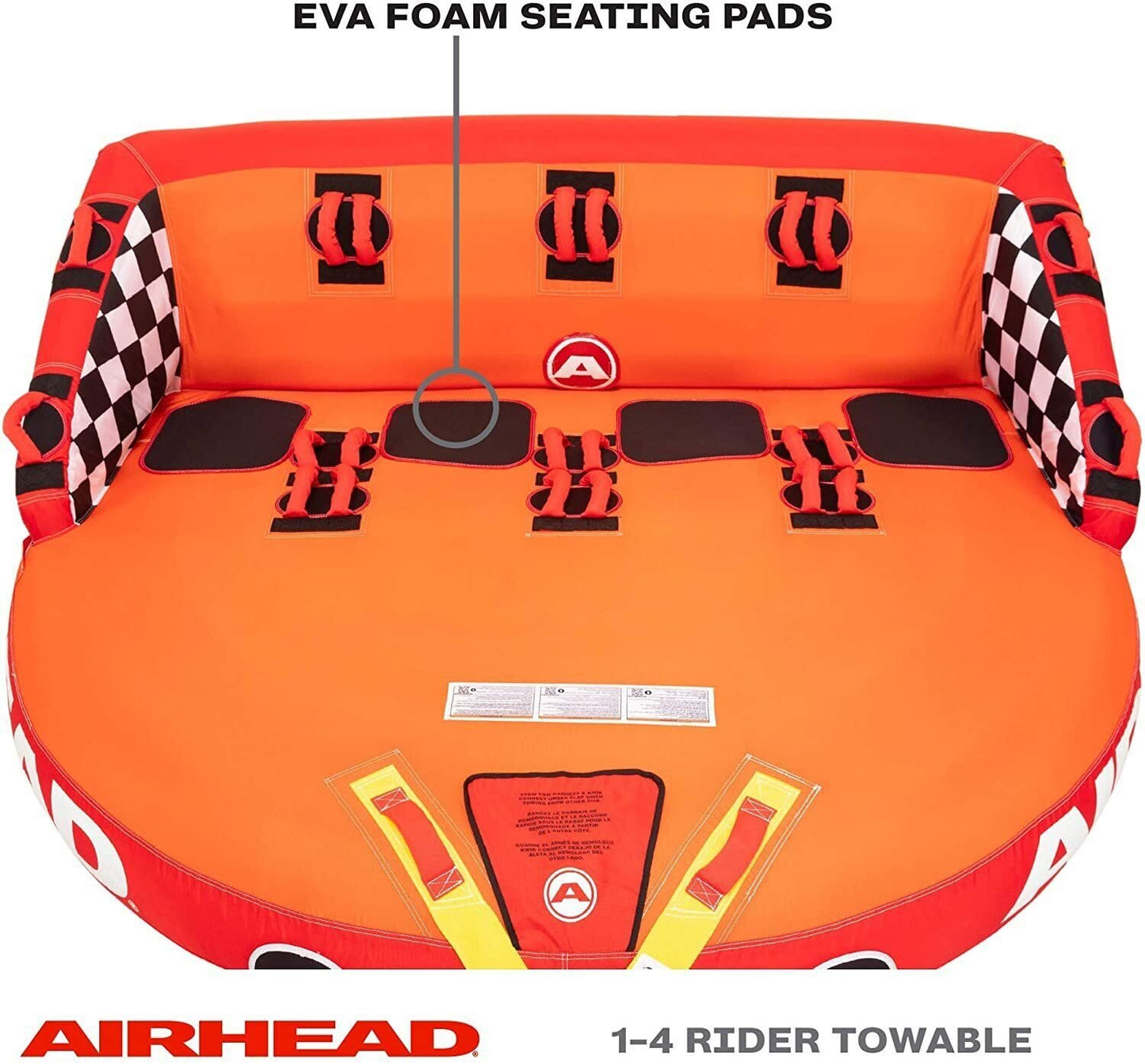 XL Towable Airhead Great Big Mable, 1-4 Rider Towable Tube for Boating