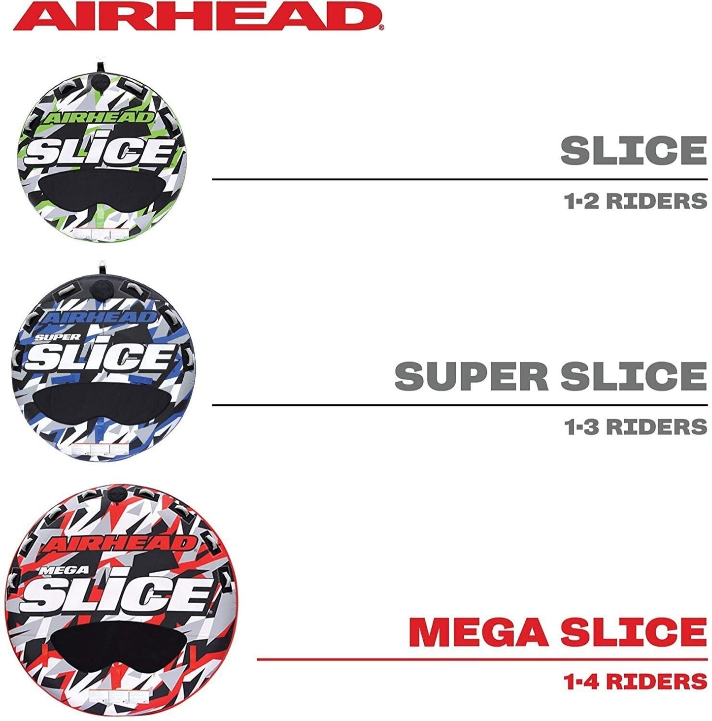 Towable AIRHEAD Mega Slice, Boating with 1-4 Rider