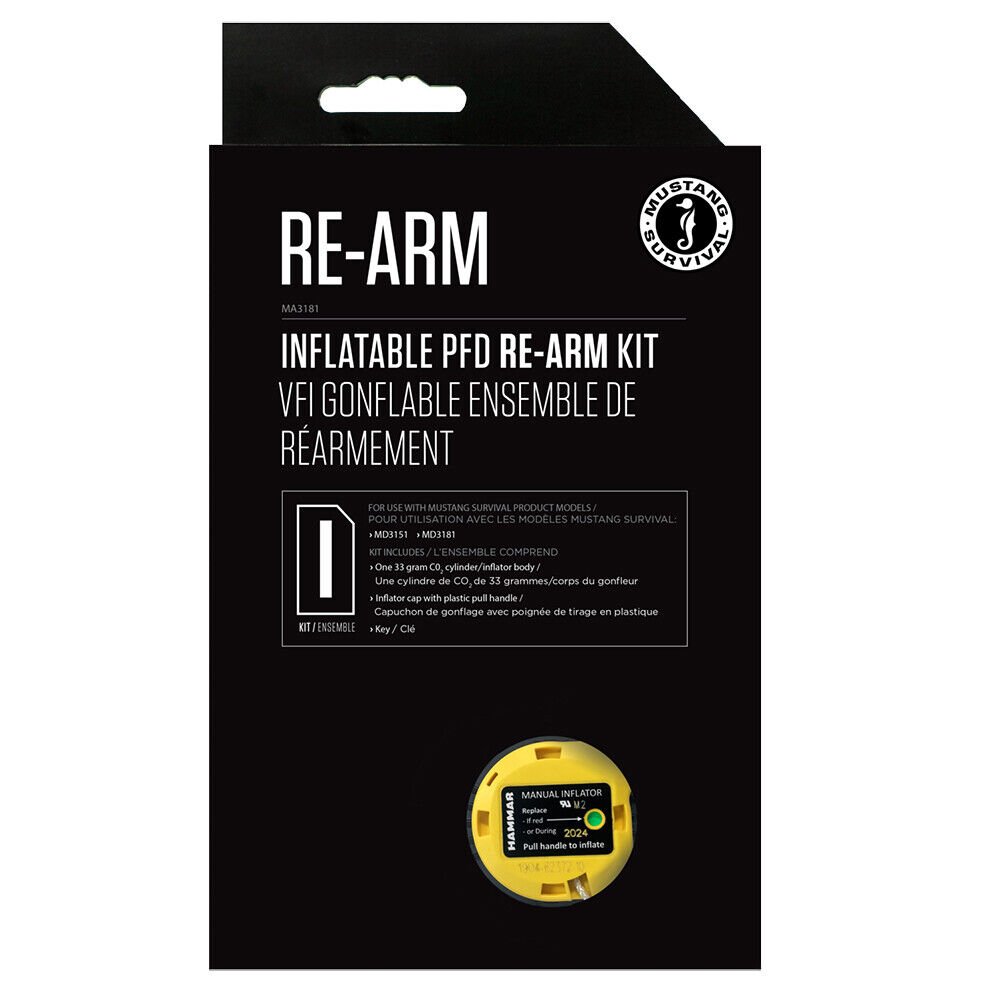 Mustang Survival Re-Arm Kit I 33g Hammar - Manual
