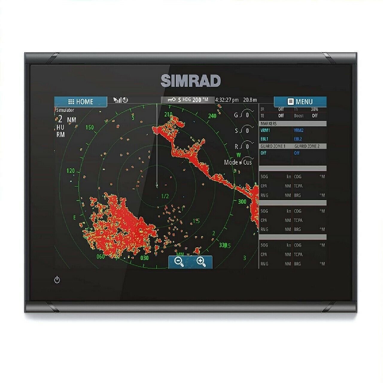 Simrad GO9 XSE-9-inch Chartplotter with HDI Transducer, C-MAP Discover Chart