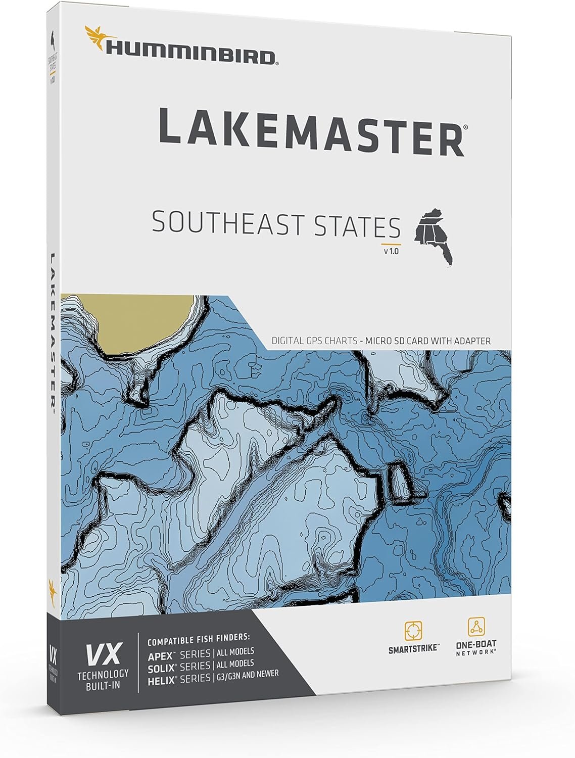 Humminbird LakeMaster Map Disc- Southeast States V1-601008-1