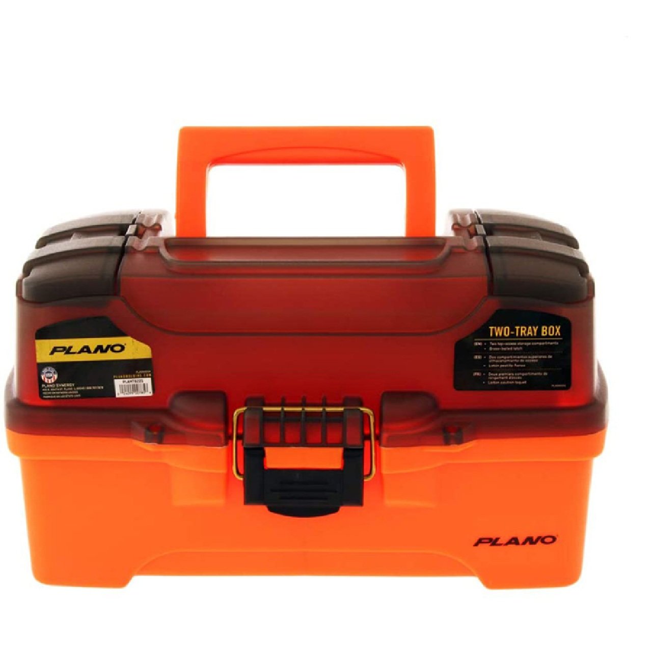 Plano 2-Tray Tackle Box w/Dual Top Access - Smoke & Bright Orange