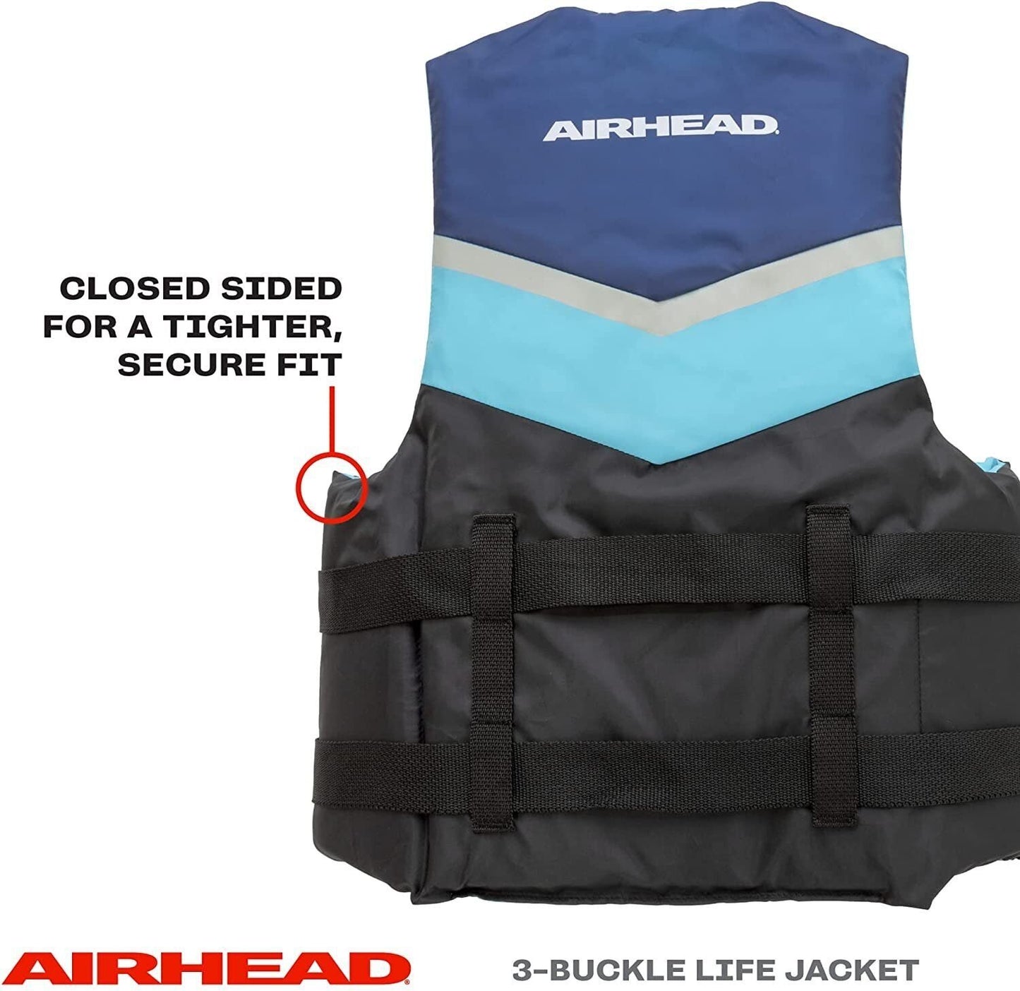 Life Vest Airhead Vibe Life Vest Closed Sided PFD Child, Youth and Adult