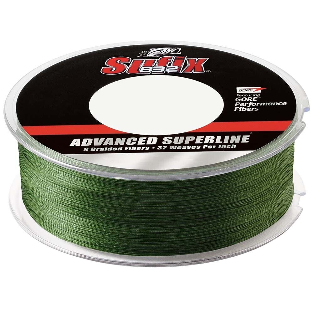 Sufix 660-230G 832 Advanced Superline Braid - 30lb - Low-vis Green - 600 Yds