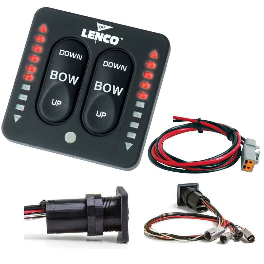 Lenco LED Indicator Integrated Trim Tab Tactile Switch Kit