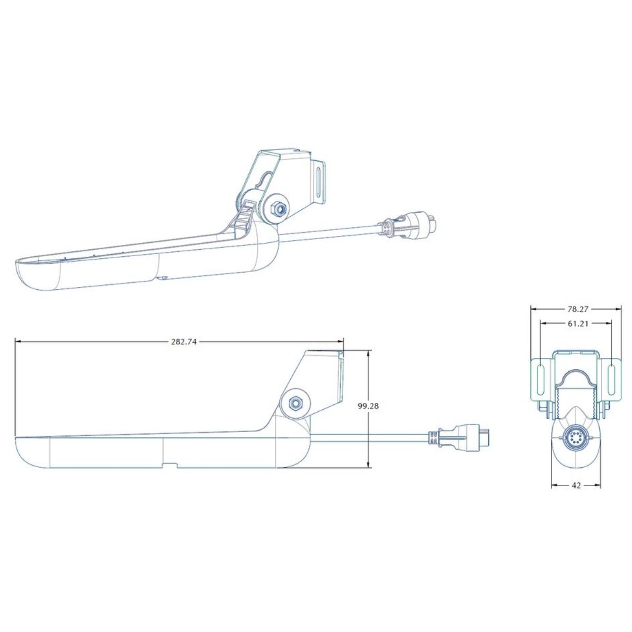Lowrance Tripleshot 8-Pin Transducer for Eagle Units