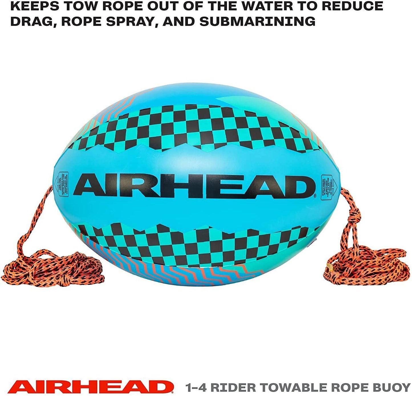AIRHEAD Orb, Towable Tube Rope Performance Ball, Blue
