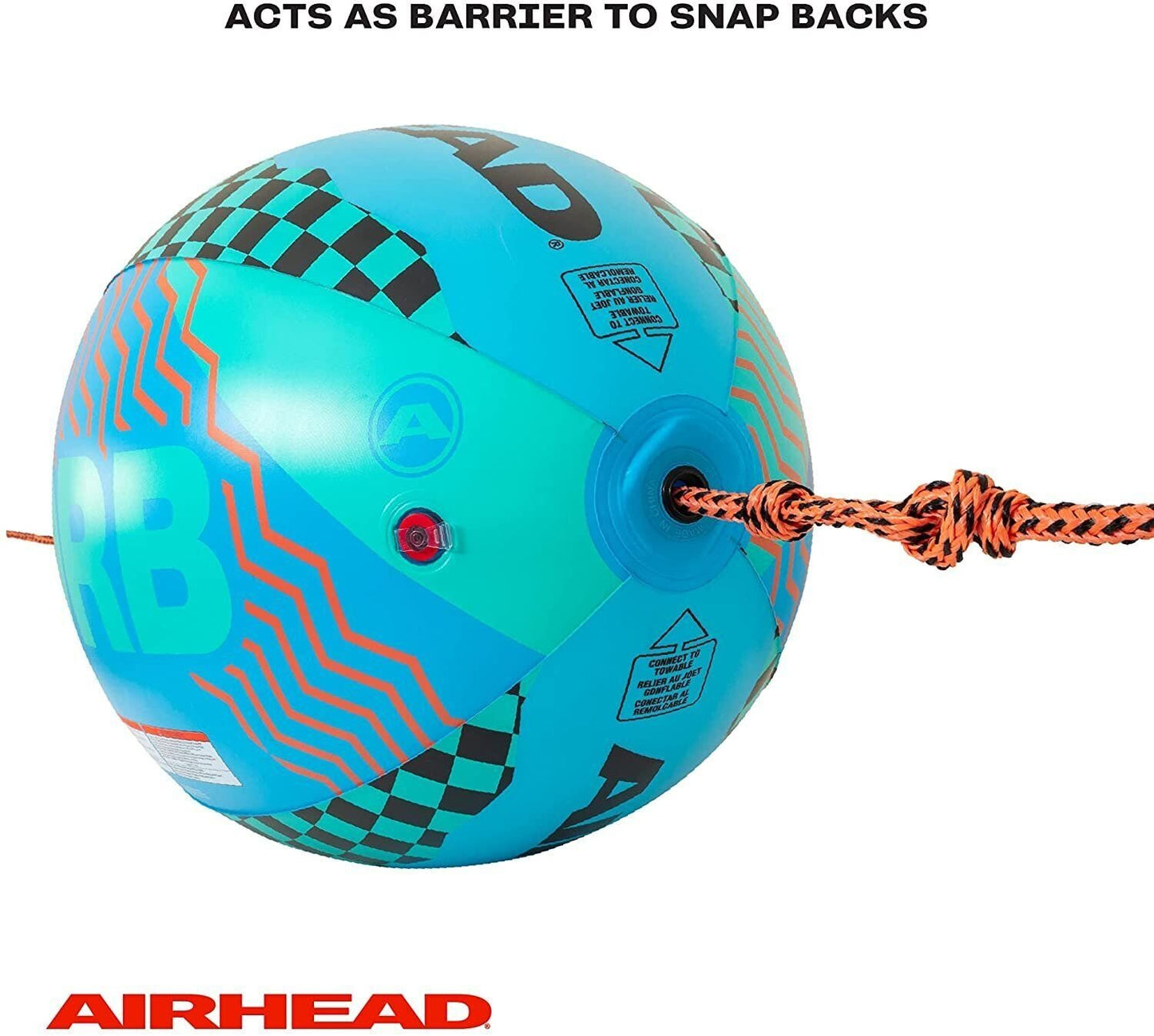 AIRHEAD Orb, Towable Tube Rope Performance Ball, Blue