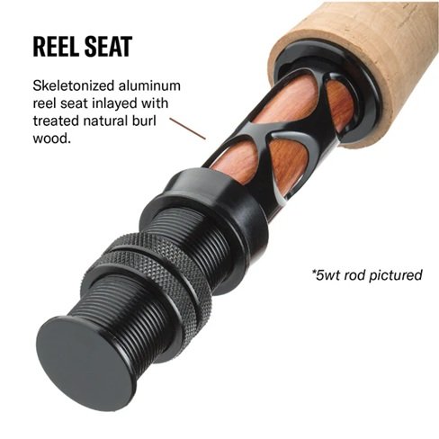Kistler Bakk Series Fly Fishing Rod | 4 Piece 9'-0" | 5-WT Med-Fast
