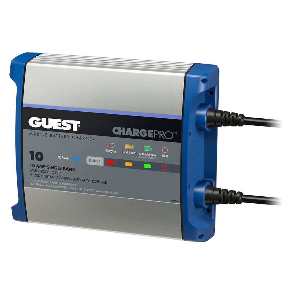 Guest On-Board Boat Battery Charger 10A / 12V - 1 Bank - 120V Input
