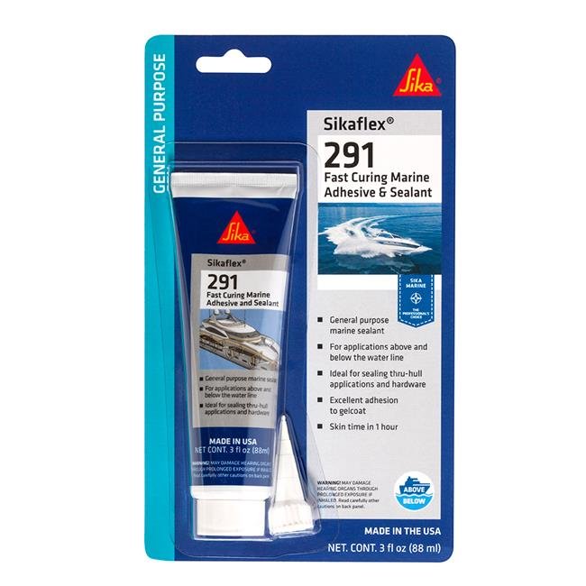 Sika 610566 3 oz Sikaflex 291 Fast Cure Tube, Black