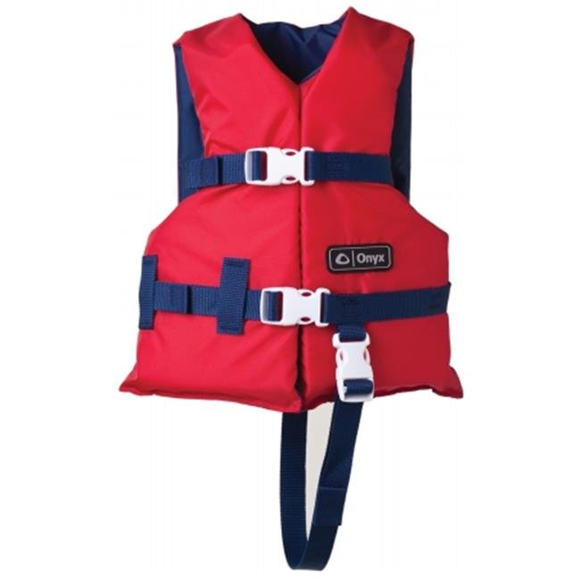 Onyx Nylon General Purpose Life Jacket - Child 30-50lbs - Red