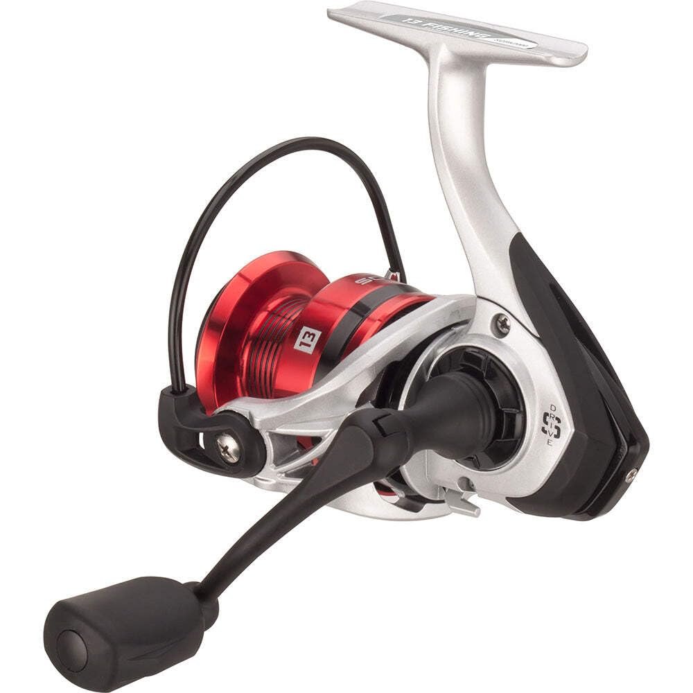 13 Fishing Source F Spinning Fishing Reel - 5.2:1 - 3.0 (SORF-5.2-3.0-CP) Silver/Red